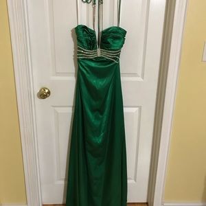 Long Hunter Green Dress